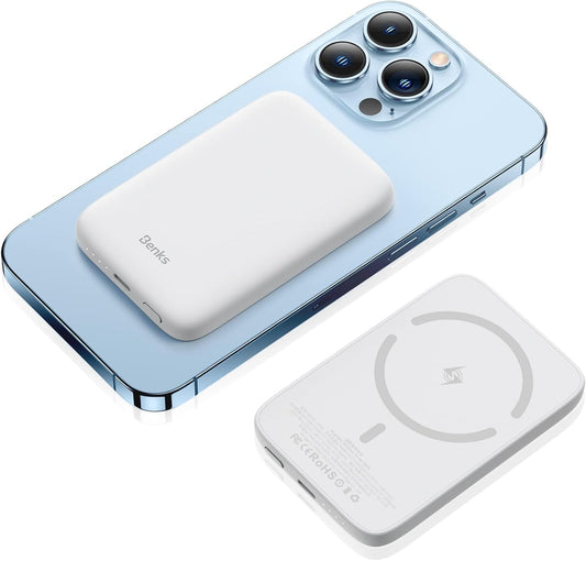 📱BENKS Batería magnética inalámbrica Compatible con Magsafe